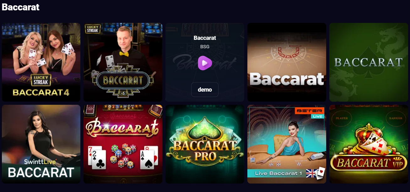 Baccarat live games